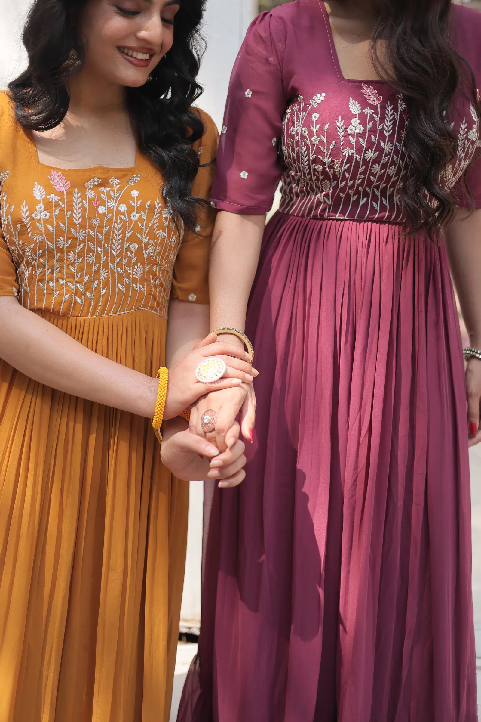 KA 1109 Sequence Faux Georgette Designer Gown Wholesale Price In Surat